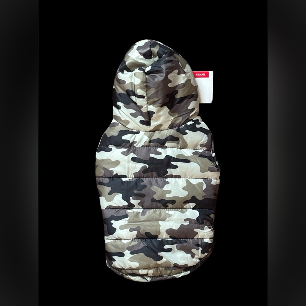 Top Paw Camo Puffer Dog Coat-XSmall